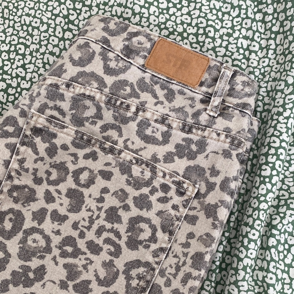 Leopard Print Women Jeans
